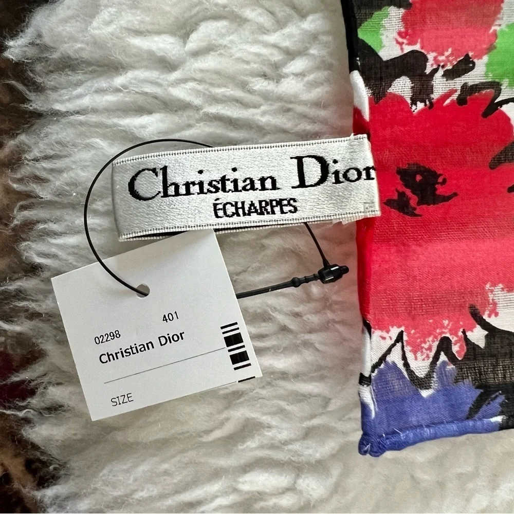 Christian Dior Echarpes Multicolor Shawl/Scarf 27”